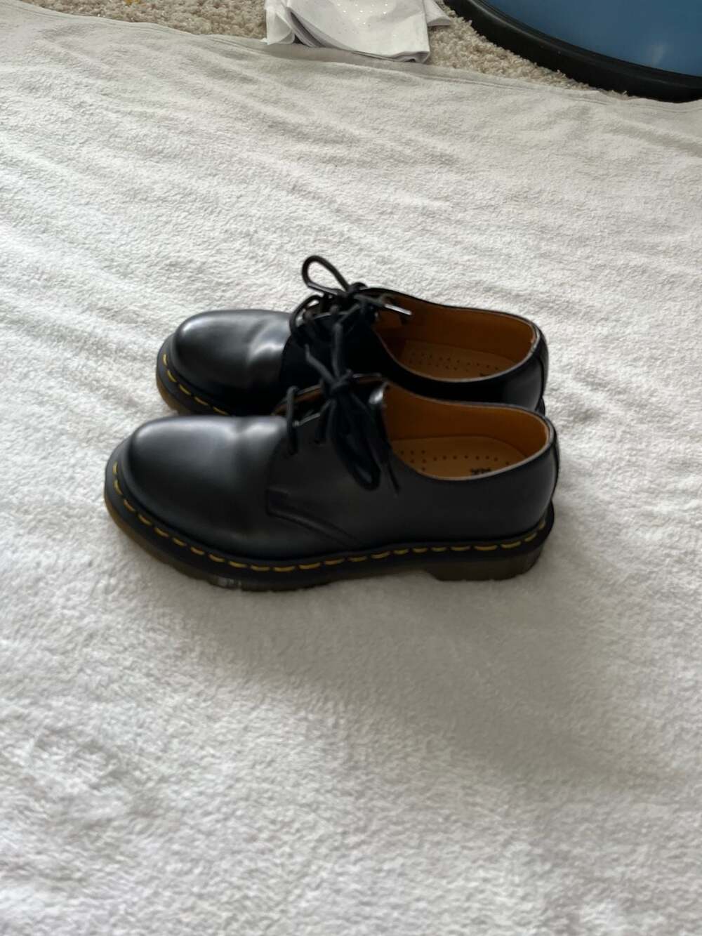Dr. Martens 1461 Smooth Leather 3-Eye Shoes Black Size US Women's 8 / Men's 7/ U - Picture 3 of 6